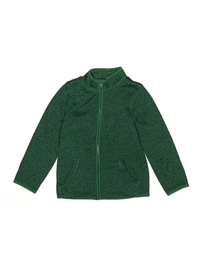 Pre-owned Jumping Beans Kids' Zip Up Hoodie In Green