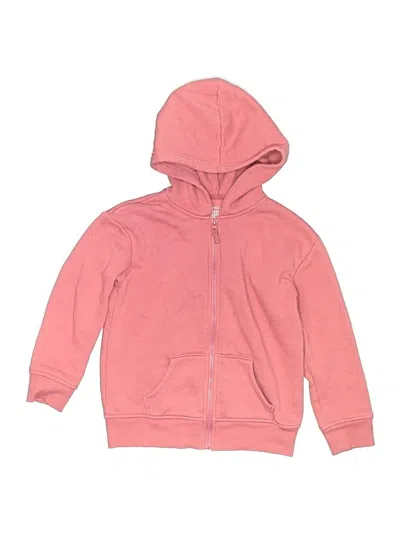 Pre-owned Jumping Beans Kids' Zip Up Hoodie In Pink
