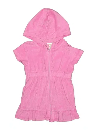 Pre-owned Jumping Beans Kids' Zip Up Hoodie In Pink
