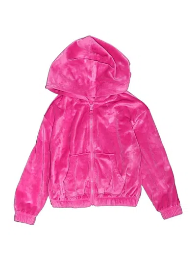 Pre-owned Jumping Beans Kids' Zip Up Hoodie In Pink