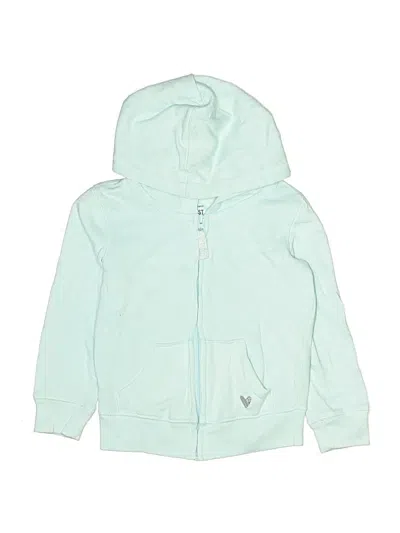 Pre-owned Jumping Beans Kids' Zip Up Hoodie In Teal
