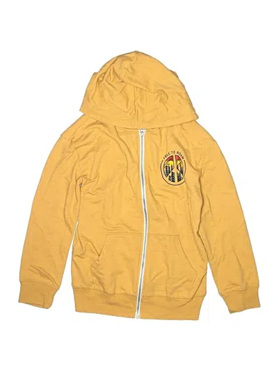 Pre-owned Jumping Beans Kids' Zip Up Hoodie In Yellow