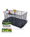 JUMPKING 10' X 15' RECTANGLE TRAMPOLINE WITH 2 POWDER COATED BASKETBALL HOOPS