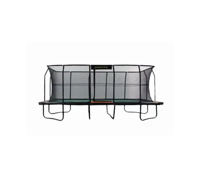 Jumpking Kids' 10ft X 18ft Pro-series Rectangular Trampoline In Black,orange