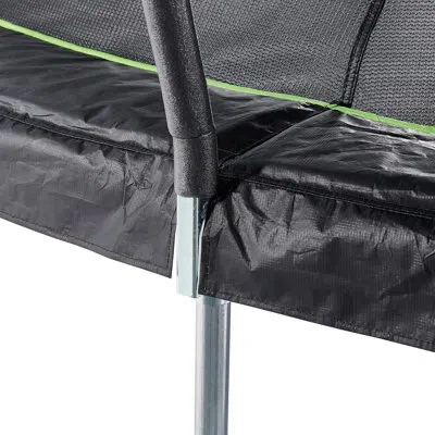 Jumpking 14ft Round Trampoline With Protective Enclosure And Powder-coated Ladder