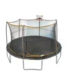 Jumpking 14ft Trampoline With Basketball Hoop And Ball In Black,orange