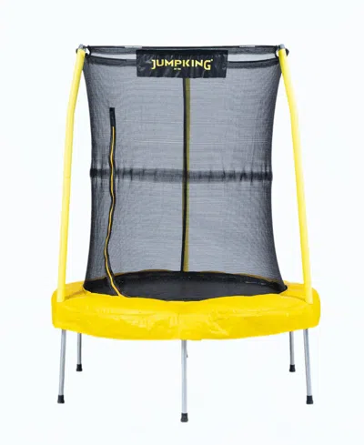 Jumpking Kids' 55" Trampoline With Enclosure In Yellow