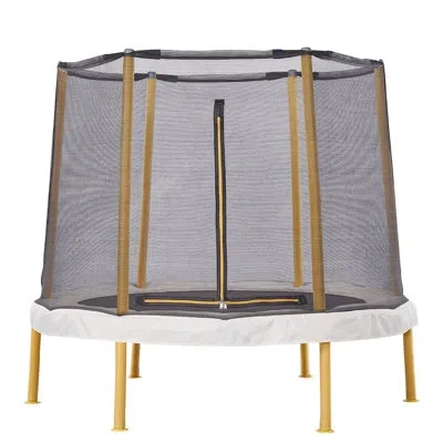 Jumpking 60” Round Trampoline With Enclosure – The Ultimate Fun For Indoor & Outdoor Play!
