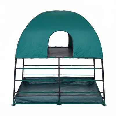 Jumpking Climbing Den With Ball Pit– Multi-level Play Structure For Imaginative & Active Play In Black;green
