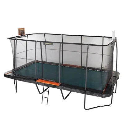 Jumpking Pro-series 10'x18' Rectangle Trampoline - Outdoor/indoor Recreational Trampoline With Enclosure Net 