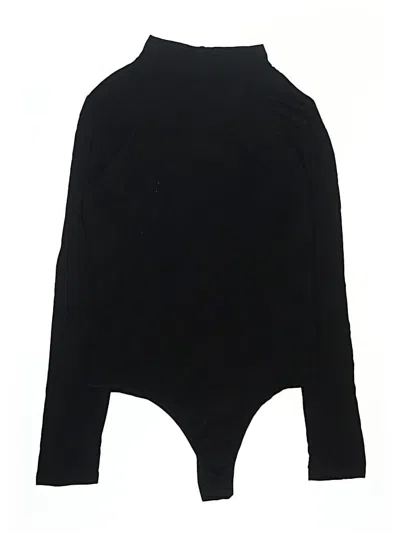 Pre-owned Jun & Ivy Bodysuit In Black