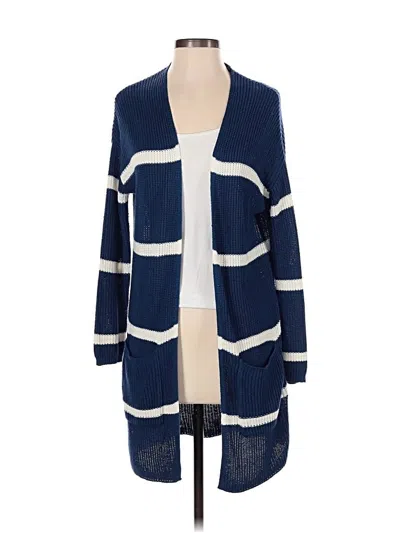 Pre-owned Jun & Ivy Cardigan Sweater In Blue