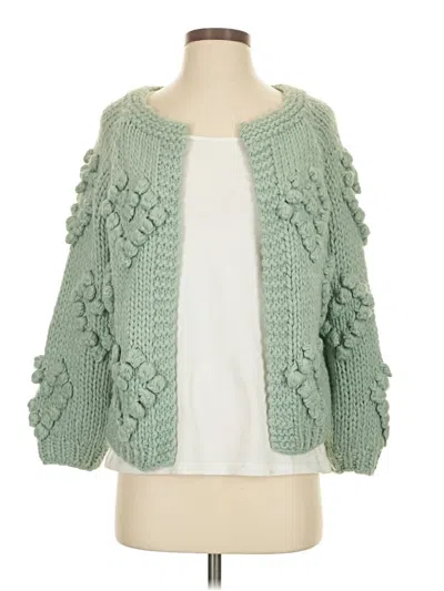 Pre-owned Jun & Ivy Cardigan Sweater In Green