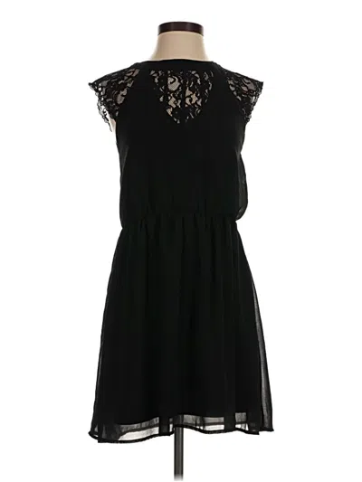 Pre-owned Jun & Ivy Casual Dress In Black