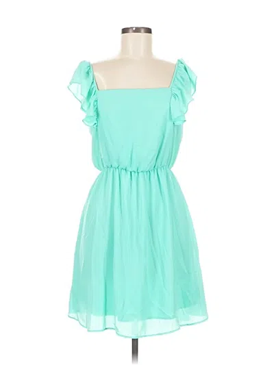 Pre-owned Jun & Ivy Casual Dress In Blue