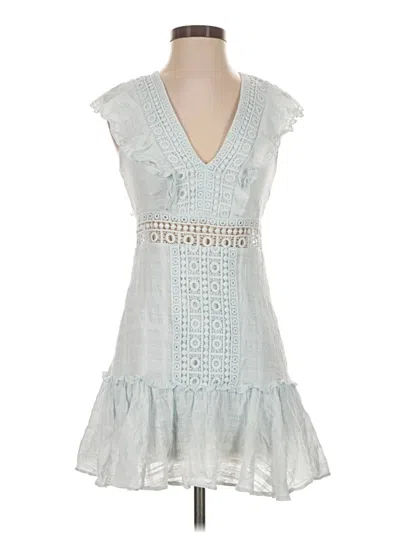 Pre-owned Jun & Ivy Casual Dress In Gray