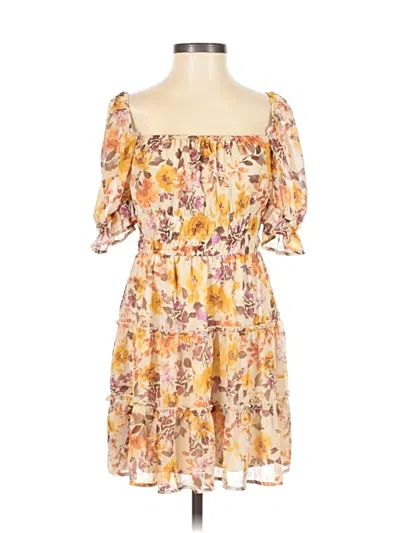 Pre-owned Jun & Ivy Casual Dress In Orange