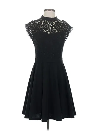 Pre-owned Jun & Ivy Cocktail Dress In Black