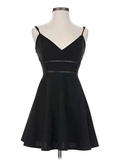 Pre-owned Jun & Ivy Cocktail Dress In Black
