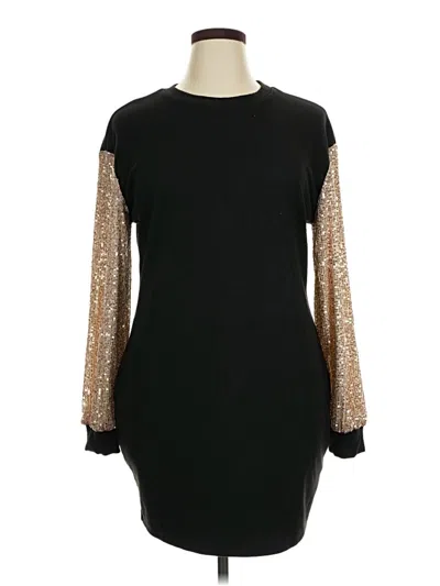 Pre-owned Jun & Ivy Cocktail Dress In Black