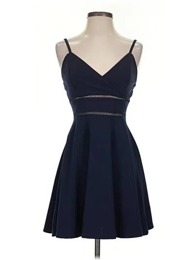 Pre-owned Jun & Ivy Cocktail Dress In Blue