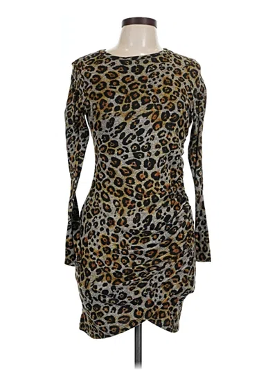 Pre-owned Jun & Ivy Cocktail Dress In Brown