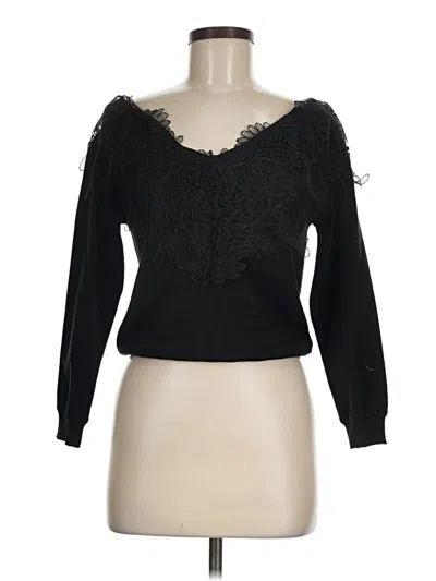 Pre-owned Jun & Ivy Pullover Sweater In Black