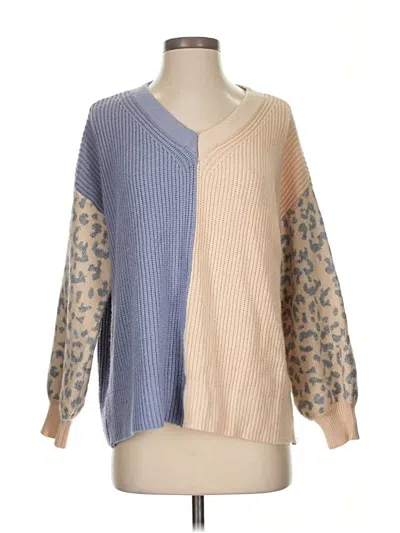 Pre-owned Jun & Ivy Pullover Sweater In Brown