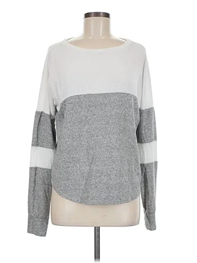 Pre-owned Jun & Ivy Pullover Sweater In Gray