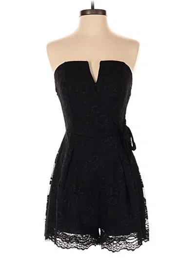 Pre-owned Jun & Ivy Romper In Black