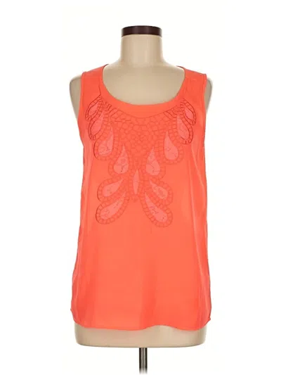 Pre-owned Jun & Ivy Sleeveless Blouse In Orange