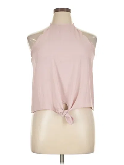 Pre-owned Jun & Ivy Sleeveless Blouse In Pink