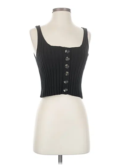 Pre-owned Jun & Ivy Sleeveless Top Black Sweetheart Neckline Tops