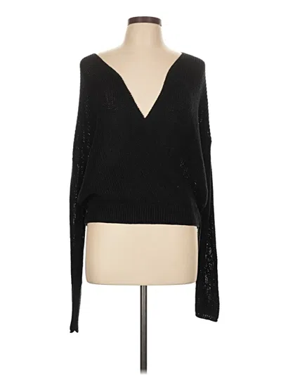 Pre-owned Jun & Ivy Sweater Vest In Black
