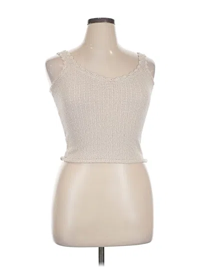 Pre-owned Jun & Ivy Sweater Vest In White