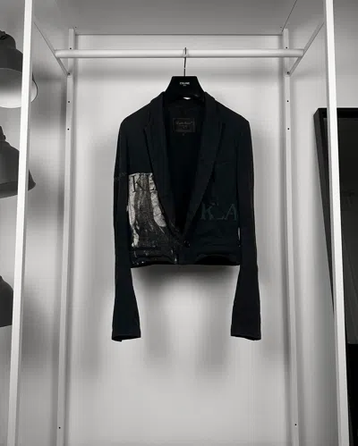 Pre-owned Jun Takahashi Undercover Undercover Klaus Cropped Blazer Cardigan In Black