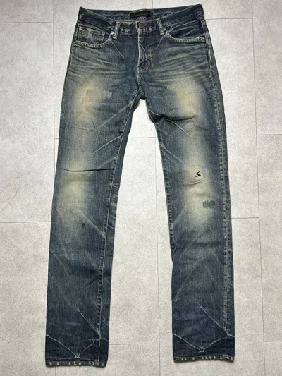 Pre-owned Jun Takahashi X Undercover 07 Apple Fang Jeans In Blue