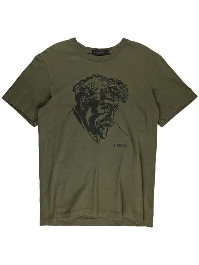 Pre-owned Jun Takahashi X Undercover Aw03 Undercover Paperdoll F. Rocker Print Tshirt In Green
