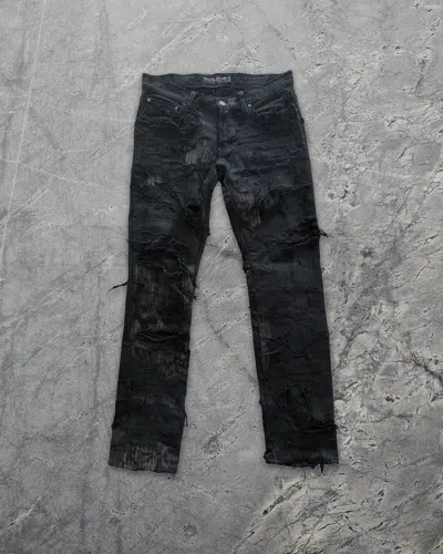 Pre-owned Jun Takahashi X Undercover Aw05 85 Denim Arts & Crafts In Black