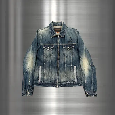 Pre-owned Jun Takahashi X Undercover Aw06 Bug Denim Jacket “guruguru” In Blue