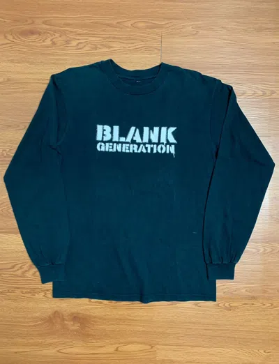 Pre-owned Jun Takahashi X Undercover Aw99 Undercover “blank Generation” Long Sleeve Shirt In Black