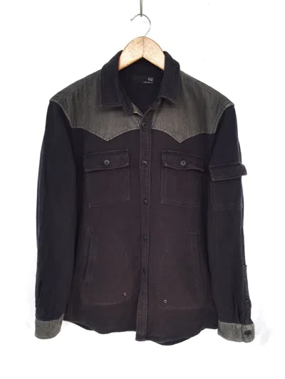 Pre-owned Jun Takahashi X Undercover Collabs Thick Cotton Shirt Jacket In Dark Brown