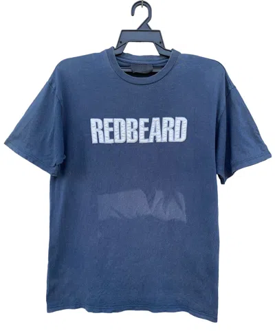 Pre-owned Jun Takahashi X Undercover Distressed Faded Jun Takahashi Undercover Redbeard Tee In Faded Blue
