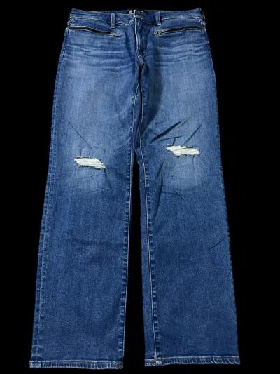 Pre-owned Jun Takahashi X Undercover Gu X Undercover Distress Blue Jean Very