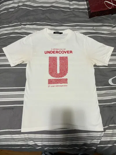 Pre-owned Jun Takahashi X Undercover Labyrinth Of Undercover 25 Year Retrospective U Logo Tee In White