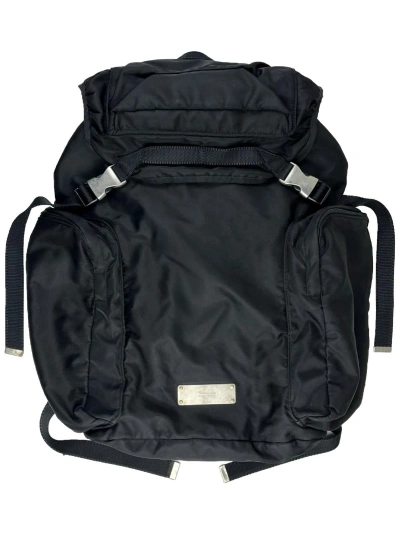 Pre-owned Jun Takahashi X Undercover Utility Cargo Prada Backpack Nylon In Black