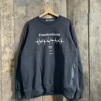 Pre-owned Jun Takahashi X Undercover Vintage Gu Undercover Freedom Noise Sweatshirt In Black