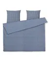 Juna Baek & Bolge Duvet Cover Set, Full In Dark Blue/white