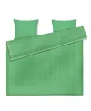 Juna Baek & Bolge Duvet Cover Set, Full In Green/sand