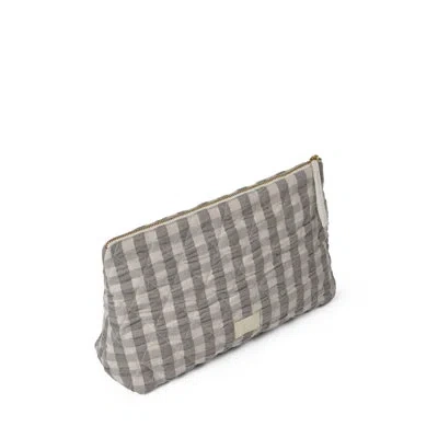 Juna Baek And Bolge Karla Toiletry Bag 11.8" In Gray,birch